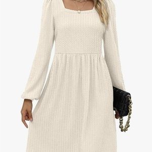 Cream Knit dress